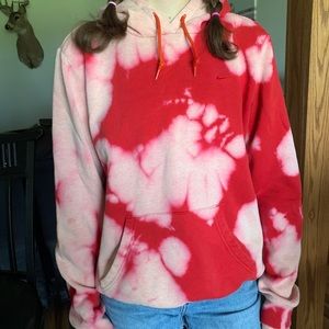 Nike bleach dyed hoodie